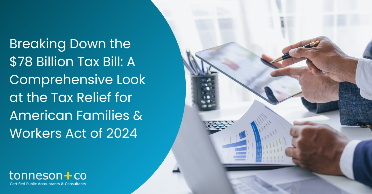 Breaking Down The $78 Billion Tax Bill | Tonneson + Co